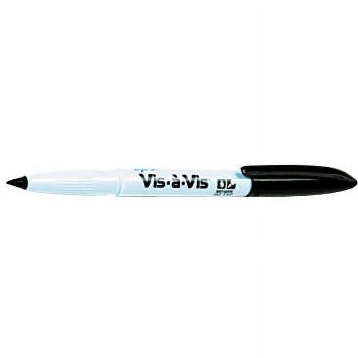 Expo Vis-à-Vis Wet Erase Markers, Fine Tip, Black, 144/Pack (16001