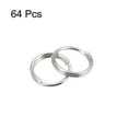 thumbnail image 3 of Unique Bargains Double Loops Split Rings, 8mm Small Round Key Ring Parts, Silver Tone 64Pack, 3 of 4
