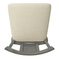 thumbnail image 3 of Weston Home Sheena Farmhouse Square Swivel Panel Back 24" Counter Height Stool, Antique Grey, 3 of 6