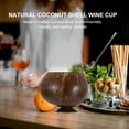 Axio 1Pc Coconut Shell Wine Cup Beverage Juice Cup Dessert Bowl Cup