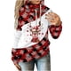 thumbnail image 2 of ICHUANYI Clearance Fashion Woman Long Sleeve T-Shirt Christmas Printing Hooded Blouse Tops(White, XXL) ICHUANYI WER2023081502198, 2 of 4