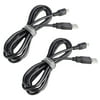 Insten 2-pack 6ft 6' USB Charger Cable for Sony PS3 Controller (USB A to Mini B 5-pin cord)