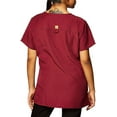 thumbnail image 3 of WonderWink Womens Four Stretch Sporty V-Neck Scrub Top Large Wine, 3 of 4