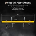 thumbnail image 5 of Aprafie 1100 lbs Engine Support Bar Traverse Hoist with Sliding Bracket & 12.2" Lift Screw with Rubber Crank for Pickup Trucks, Home Garages & Professional Auto Repair Shops, Yellow, 5 of 6