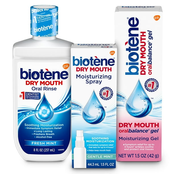 Biotène Dry Mouth Management Rinse, Spray, Gel Kit