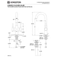 thumbnail image 2 of Kingston Brass LS8453DL Concord Two-Handle 1-Hole Bathroom Faucet with Deck Plate and Push Pop-Up Drain in Brushed Brass, 2 of 4
