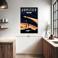 thumbnail image 3 of Elephant Stock Jupiter Expedition Wall Art - Vertical Canvas Wall Art - Living Room Wall Decor - Astronomy & Space Canvas - Beige And Black Decor - 26" x 39", 3 of 8