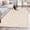 Cream, variant on Round Area Rugs Collection 4 Ft, Turquoise Moire Waves Non-Slip Residential Carpet, Modern Abstract Art Geometric Indoor Crawling Mats Runner Rugs for Living Room/Dining Room/Bedroom