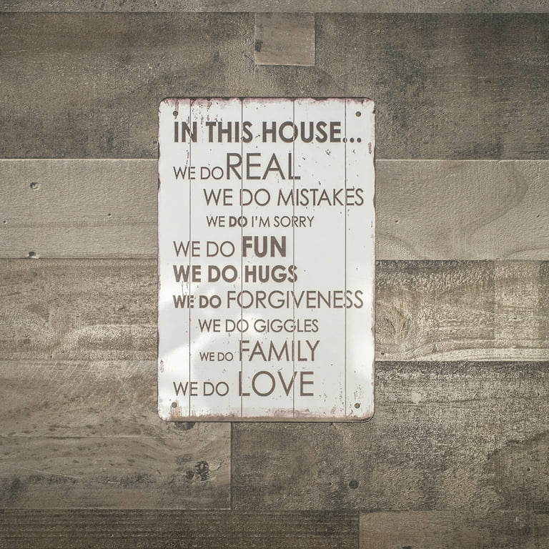 Retro House Rules We Do Love Fun Family Metal Sign Farmhouse Home Decor Wall Art Retro House Rules We Do Love Fun Family Metal Sign Farmhouse Home Decor Wall Art