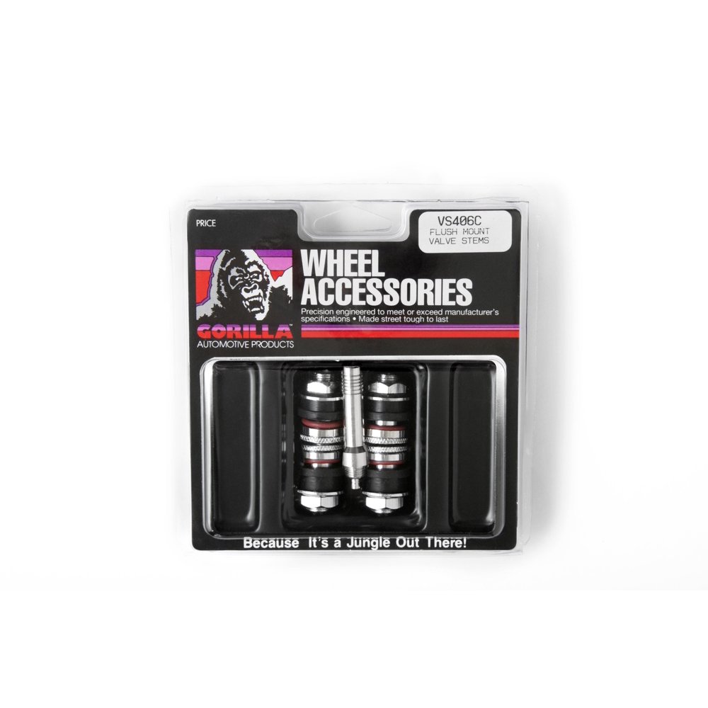 Gorilla Automotive VS406C Flush Mount Valve Stems Smooth Cap