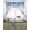 Blue Ivory, variant on Spring Blue Floral Swag Valances for Windows, Small Curtains Drapes, Farmhouse Weeping Floral Leaves Wood Kitchen Window Curtains Over Sink Window Treatment Valance for Bedroom/Bathroom 56"x36"