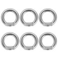 thumbnail image 5 of MRLESS 6-Pack Stainless Steel Eye Bolt Tie Down Rings with Threaded Nut Fasteners for Secure Tie Downs, 5 of 7