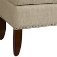 thumbnail image 4 of Beaumont Lane Banc de Rangement Touffeté en Crème Neutre, 4 of 8
