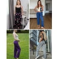 thumbnail image 5 of Ekouaer Pajama Pants Women 2026 Soft Casual Lounge Pajama Bottoms Comfy Stretch Sleep Pants Wide Leg Pj Bottoms with Pockets, 5 of 6