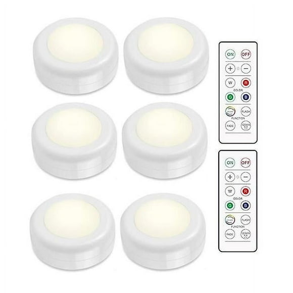 INF LED Spotlights Package - 6 Stylish Lights with 2 Practical Remotes