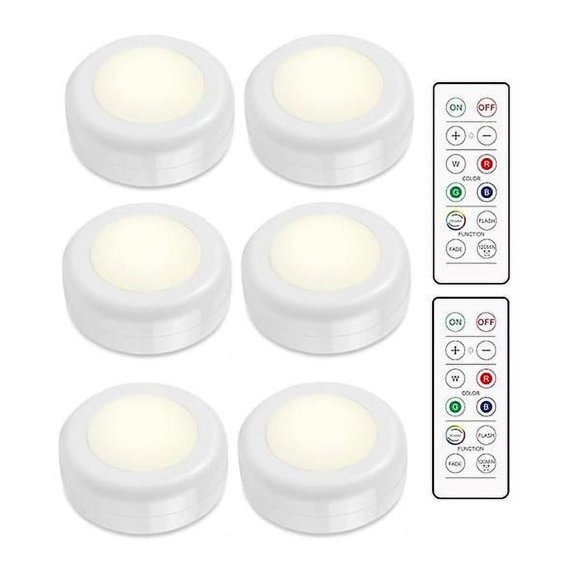 INF LED Spotlights Package - 6 Stylish Lights with 2 Practical Remotes