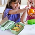 thumbnail image 4 of Antqov Children's Lunch Box Water Cup Set Sealed Leak-Proof Compartment Lunch Box Lunch, Home Accessories, 4 of 7