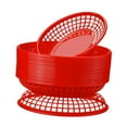 thumbnail image 4 of Kuntesetty 24 Pieces Baskets Bread Fry Baskets Serving Tray Deli Baskets Platters Red, 4 of 9