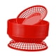 thumbnail image 4 of 24 cestas ovaladas para comida rápida, cestas clásicas para pan y pan frito, bandeja para servir comida. Rojo, 4 of 9