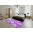thumbnail image 5 of Ahgly Company Machine Washable Indoor Rectangle Transitional Violet Purple Area Rugs, 5' x 7', 5 of 7