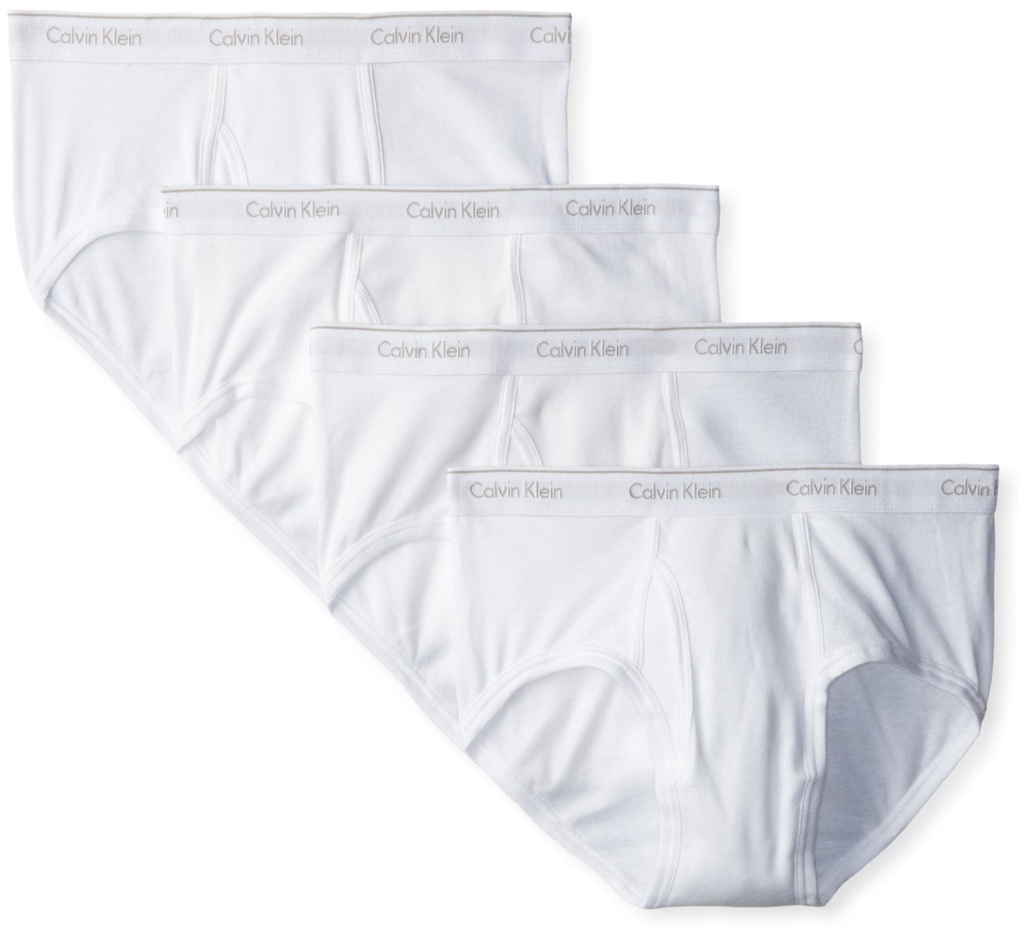 Calvin Klein - Calvin Klein Mens - Underwear Briefs - 3 Pack Cotton Classics - White - Large