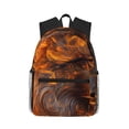 thumbnail image 1 of Easygdp Gold Flame Pattern Wolf Mochila Casual para Portátil, Mochila para Escuela, Viajes, Negocios, 1 of 6