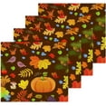 thumbnail image 2 of SKYSONIC Autumn Harvest Pumpkin Washcloths Set of 2, Highly Absorbent Soft Cotton Fingertip Towels for Bathroom, Kitchen, Gym, Spa, Home Decor, 12 x 12 Inch, 2 of 7