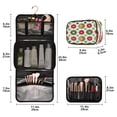 thumbnail image 3 of Iauyy 3 Piece Large Portable Hanging Toiletry Bags for Travel,Foldable Makeup Organizer with Multiple Compartments for Men&Women，Gold Foil Sheet, 3 of 9