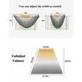 thumbnail image 5 of Color Gradient Pattern Sheer Waterfall Valance Curtains for Window, Rod Pocket Sheer Topper Swag Curtains for Living Room, Kitchen 38.5"W x 47.2"L, 3 Panels, 5 of 7