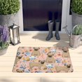 thumbnail image 2 of Bulldog Dog and Flower Florals Flannel Non Slip Door Rugs,Washable Door Mats Indoor,Decorative Door Mats,Dirt-Resistant and Absorbent Doormat for Entrance,Bedroom,Kitchen,Bathroom,23.5x16in(60x40cm), 2 of 5