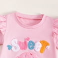 thumbnail image 6 of TOWED22 Toddler Girl 2 Piece Outfits Basic Crew Neck Short Sleeve Tee Top Shirt + Shorts Sets Casual Summer Clothes(Pink,2-3 Y), 6 of 9