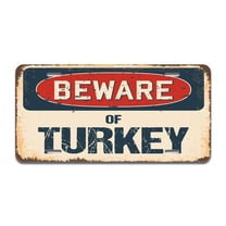 Beware of Turkey Aluminum License Plate
