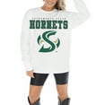 thumbnail image 3 of Women's Gameday Couture White Sacramento State Hornets Big Goals Oversized Long Sleeve T-Shirt, 3 of 5