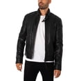 thumbnail image 2 of Superdry Leather Racer Jacket, Black, 2 of 9