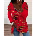 thumbnail image 4 of Pull à Manches Longues Rugby Imprimé Lettre T-shirt Décontracté Urbain pour Femmes, 4 of 7