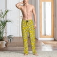 thumbnail image 2 of Sigee Banana A print Men's Pajama Pants Lounge Sleep Bottoms with Elastic Waistband and Pockets-XX-Large, 2 of 6