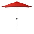 thumbnail image 3 of CorLiving 6.5ft x 6.5ft Square Tilting Outdoor Market Umbrella with Steel Frame and Durable Canopy, Crimson Red, 3 of 8