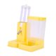 thumbnail image 5 of Botella de agua para hámster de pie con recipiente para comida Fácil de limpiar Versátil Pesado amarillo, 5 of 8