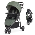 thumbnail image 3 of Evolur Breeze Lightweight Stroller Adjustable Backrest/Canopy, Storage Basket, Green, 3 of 11
