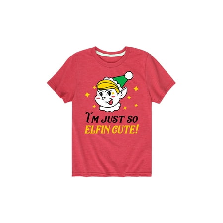 Im Just So Elfin Cute Christmas Pop Culture Youth Short Sleeve Tee