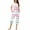 Pink, variant on Wancir Women Pajama Sets Two-Piece Nightwear Short Sleeve Sleepwear 1/4 Button Down Pj Lounge Sets with Long Pants