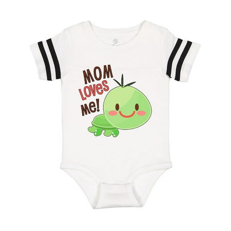 

Inktastic Mom Loves Me- Cute Turtle Gift Baby Boy or Baby Girl Bodysuit