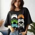 thumbnail image 2 of Retro Halloween Gaming Controller Shirt, Skeleton Zombie Halloween Shirt, Halloween Shirt For Gamers, Video Game Shirt, 2 of 3