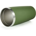 thumbnail image 2 of 20oz Insulated Stainless Steel Tumbler, Coffee Tumbler with Lid and Straw, Double Wall Vacuum Travel Coffee Mug, Powder Coated Leak-Proof Tumbler Cup for Home Office Travel (Army Green,1), 2 of 6