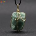 thumbnail image 3 of Spencer Natural Raw Amethyst Stone Pendant Necklace Wire Wrapped Healing Irregular Quartz Stone Pendant Crystal Gemstone Necklace Jewelry, 3 of 7