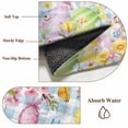 thumbnail image 6 of Happy Easter Round Area Rug 6Ft Washable Circle Rugs for Bathroom Office, Spring Watercolor Bunny Eggs Flower Blue Plaid Non-Slip Carpet Floor Mats Indoor Outdoor Carpet Runner Aesthetic Home Decor, 6 of 8