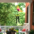 thumbnail image 2 of Northlight 19" Orange Metal Butterfly Outdoor Garden Windchime, 2 of 5