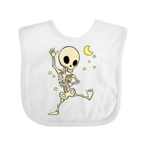 Inktastic Cute Dancing Skeleton Boys or Girls Baby Bib