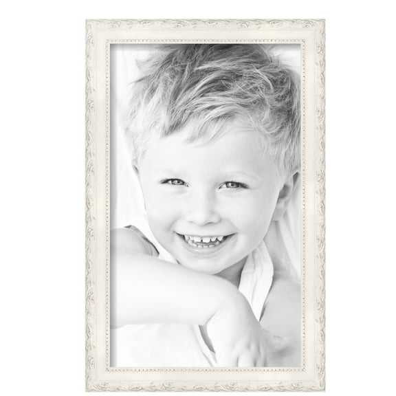 ArtToFrames 12" x 20" Classic White Picture Frame, 12x20 inch White Wood Poster Frame (WOM-5004),  Pack