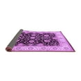 thumbnail image 2 of Ahgly Company Indoor Square Oriental Purple Traditional Area Rugs, 7' Square, 2 of 4